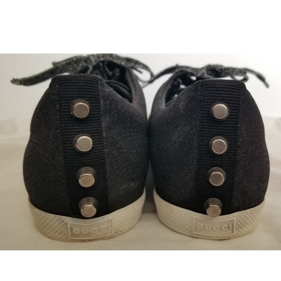 GUCCI Bambi Web Metallic Sneakers Size 10 US - Picture 4 of 8